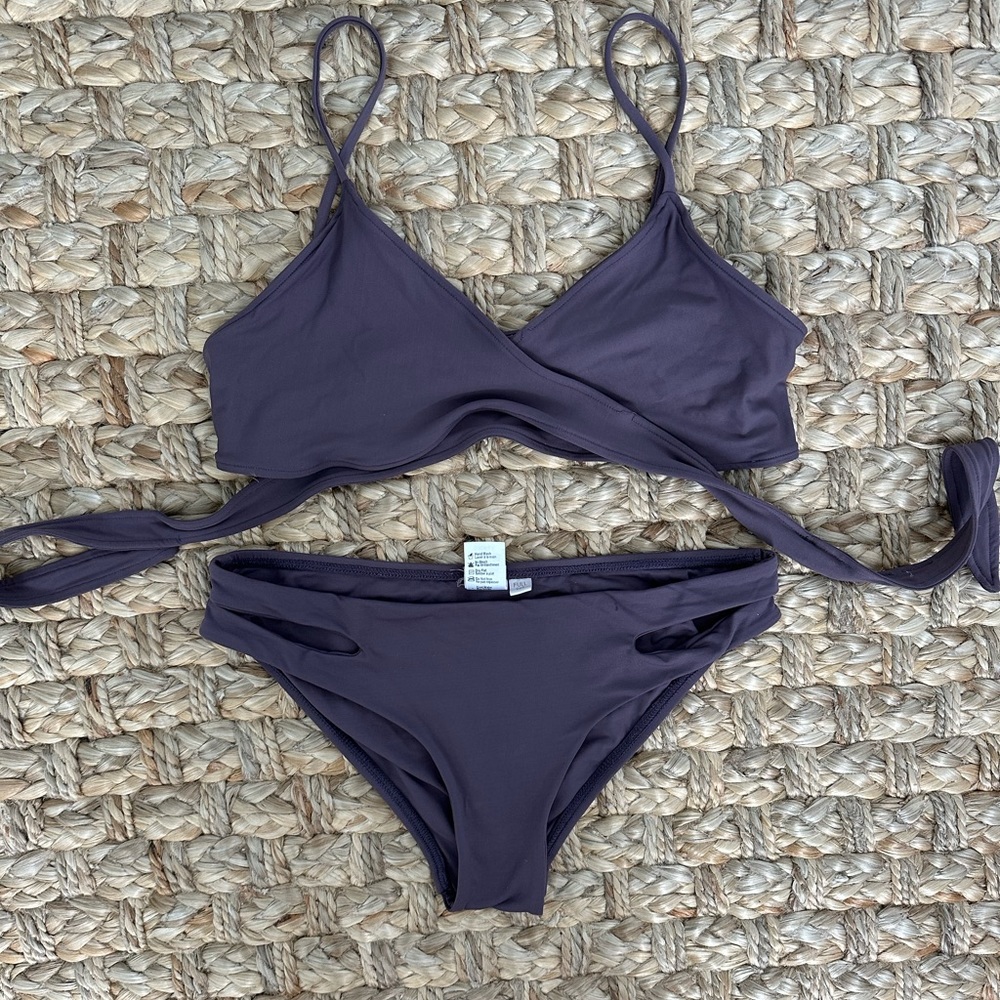 L*Space Purple Wrap Bikini